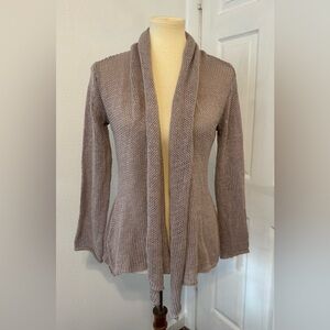 Wooden Ships Open Front Cardigan Sweater Cotton Blend Open Knit Size XS / S